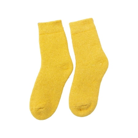 

QYZEU Classic Knit Stocking Womens Socks Thick Women S Autumn And Winter Socks Mid Thigh Socks With Thickening And Heating Warm Socks
