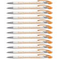 thumbnail image 1 of Custom Pens with Stylus - The Pearl - Personalized Metallic Printed Name Pens with Black Ink - Imprinted with Logo or Message - Great Gift Ideas - FREE PERSONALIZATION 12 pack (Orange), 1 of 1