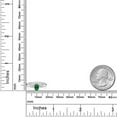 thumbnail image 4 of Gem Stone King 0.35 Ct Oval Green Created Emerald 10K White Gold Solitaire Engagement Ring, 4 of 4