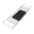 thumbnail image 1 of Plateau Porte-Baignoire avec Tablettes Extensibles, Plateau de Service pour Baignoire en Marbre et Acier Inoxydable, Conception Rétractable, 1 of 7