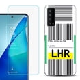 thumbnail image 1 of Slim-Fit Gel TPU Phone Case for TCL Stylus 5G, with Tempered Glass Screen Protector, by OneToughShield ® - Airport Tag / London, 1 of 3