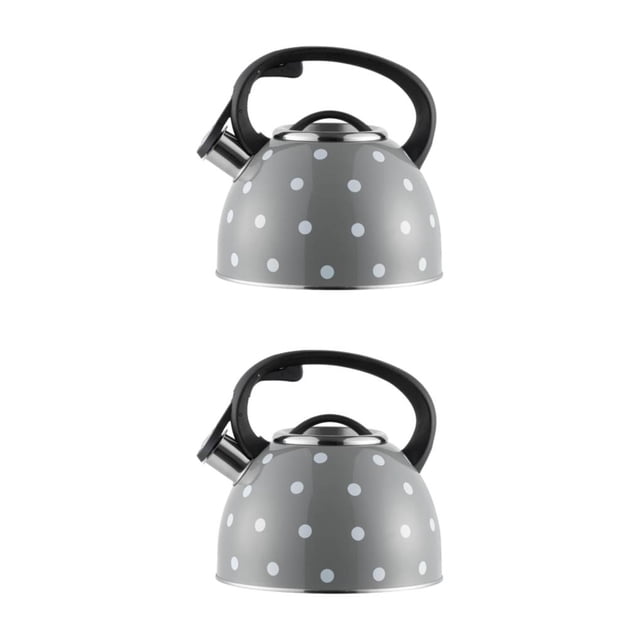 Advancent Hervidor con silbato de 2,64 cuartos de galón de acero inoxidable antiescaldaduras para cocina de inducción Type7 NO7