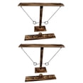 thumbnail image 1 of Juegos de Ring Toss,Paquete de escalera de tiro de juegos de lanzamiento de anillos hechos a mano,Hook Ring Toss Battle Game Marcador divertido,Anillos de gancho de madera Toss Battle Bars, 1 of 9