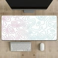 thumbnail image 3 of Large Gaming Mouse Pad - Black and White Mouse Pad with Stitched Edges, Extended XL Mousepad with Anti-Slip Rubber Base, Ink Liquid Wave Desk Mat for Keyboard and Mouse(31.5x15.8 inch), 3 of 10