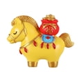 thumbnail image 2 of Figura de caballo Feng Shui Decoración Coleccionables Dibujos animados Arte Artesanía Escultura Animal Caballo amarillo, 2 of 7