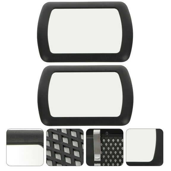 WHAMVOX  2 Pcs Car Vanity Mirror Clip Sun Visor for Cars Baby Travel Black