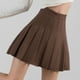 thumbnail image 1 of Falda plisada elástica, minifalda básica lisa, 1 of 5