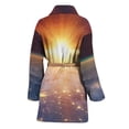 thumbnail image 2 of Sunrise Earth Women Bathrobe One Size Univeral Fits, Sun Light Sunny Fashion Lightweight Plush Fleece Long Robe For Women, 2 of 3