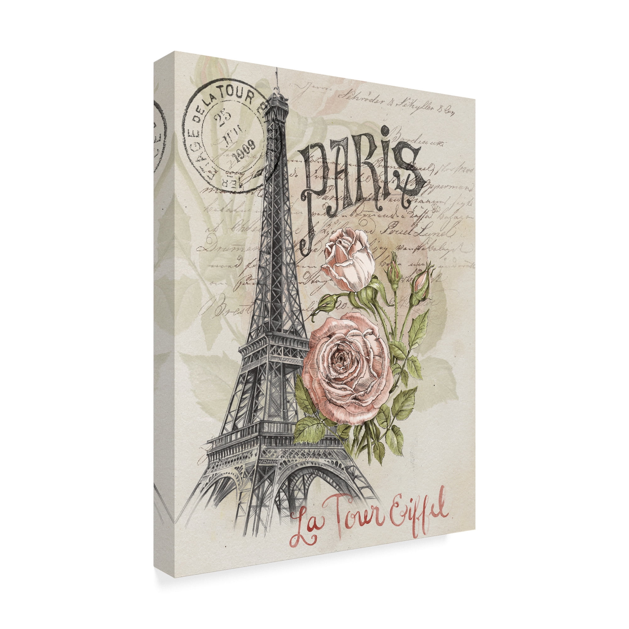 Trademark Fine Art 'Paris Sketchbook I' Canvas Art by Jennifer Paxton Parker