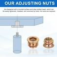 thumbnail image 3 of 28Pcs Threaded Inserts Nuts, M8x10mm Hex Socket Drive Nut Inserts for Wood, 3 of 6