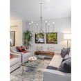 thumbnail image 3 of Living District Layne 36" 6-Light Transitional Metal Chandelier in Chrome, 3 of 9