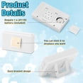 thumbnail image 4 of 3 Pcs Mini Digital Clock Small Digital Clock Stick on Battery Operated Self Adhesive Bracket for Car Dashboard Fridge (White), 4 of 6