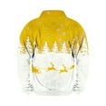 thumbnail image 6 of KeShDi Christmas Men Sweatshirts Men CMen Casual Fashion Stand Collar Printing Zipper Pullover Long Sleeve Sweatshirt Blouse YellowXL, 6 of 6