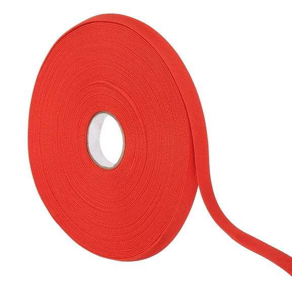 Uxcell Double Fold Bias Tape for Sewing Quilt Binding Cotton Bias Tape Double Fold Red 0.47 inch