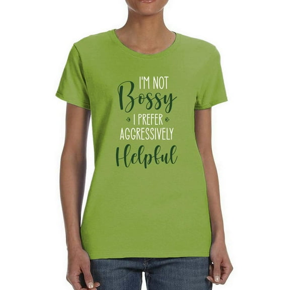 Aggressively Helpful! T-Shirt Women -Smartprints Designs, Female Small