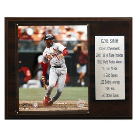 C&I Collectables MLB 12x15 Ozzie Smith St. Louis Cardinals Career Stat Plaque - 0