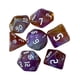 thumbnail image 4 of Paquete de 7 accesorios novedosos de poliédricos acrílicos pintados para juegos de rol D, 4 of 9