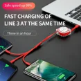 thumbnail image 5 of 3 in 1 Telescopic Cable Suitable for Apple Type C Android Mobile Phone 3A Fast Charging USB Cable for iPhone Cable Usb C Cable, 5 of 10