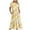 Yellow, variant on Womens Dresses Crew Neck Short Sleeve Tie Dye Print Loose Fit Midi Dress with Pockets Yellow 2XL