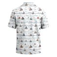 thumbnail image 4 of Mfakffe Hawaiian Shirts for Men Summer Short Sleeve Button Down Casual Polo Shirts Tropical Beach Tee(Gray,3XL), 4 of 5