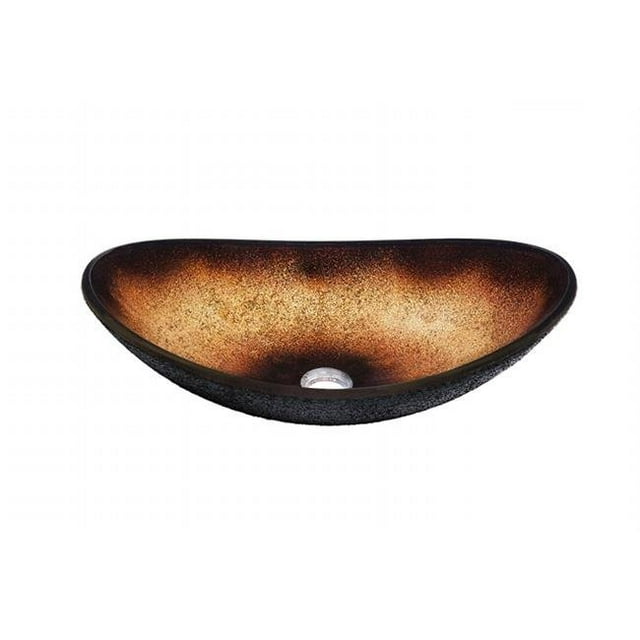 Rena Glass Vessel Bathroom Sink Set, Oil Rubbed Bronze