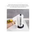 thumbnail image 4 of Paper Towel Holder Countertop, Paper Towel Stand with Ratchet System for Kitchen Bathroom Black, 4 of 6