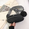 thumbnail image 4 of Bolsa De Hombro Bolso de pecho para mujer Bolsos de satchel con brillos Bolso de moda para niñas de cuero PU (Negro) Ndcxsfigh Para Estrenar, 4 of 8