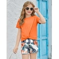 thumbnail image 6 of Arshiner Girls Clothing Sets Twist Front Top and Shorts 2 Piece Outfits Activewear Tracksuit, 6 of 8