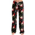 thumbnail image 2 of Christmas Pajama Pants for Women Christmas Graphic Drawstring Pj Bottoms Casual Comfy Soft Sleepwear Lounge Pants Winter Pjs Pants Dark Green,M, 2 of 5