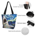 thumbnail image 4 of Easygdp Vintage Starry Sky Shark Bolso de Hombro para Mujer, Bolso Bandolera y Cartera de Mano Elegante para Uso Diario, 4 of 6