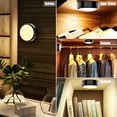 thumbnail image 5 of HIBIBUD LED Puck Lights with Remote,6 Pack Color Changing RGBW,Battery Powered,Dimmable Under Cabinet Lighting with Timer & Memory,Wireless Stick-On Lights,Black, 5 of 9