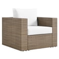 thumbnail image 2 of Convene Outdoor Patio Armchair in Cappuccino White, 2 of 9