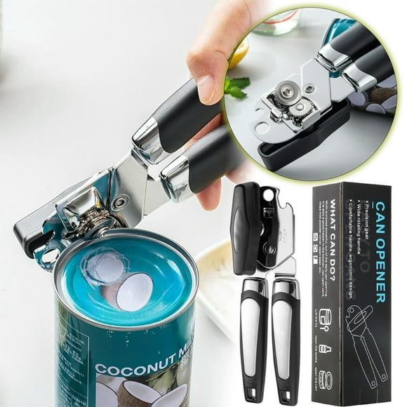 Effortless Stainless Steel Can Opener Ergonomic Handle Design for Home Chefs Food Lovers Kitchen