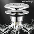 thumbnail image 3 of TNOBHG Pop-up Brass Core Sink Stopper Bathtub Drain 2-in-1 Hair Catcher Strainer Easy Installation for Bathroom Universal Fit Long-lasting Anti-clogging, 3 of 8