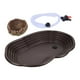 thumbnail image 5 of Cuenco de agua para alimentación de reptiles, accesorios para el hábitat de anfibios, plato de comida para reptiles con drenaje, 5 of 9