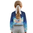 thumbnail image 4 of Xoenoiee Cat Moon Star Cloud Print T-Shirt for Girls Long Sleeve Pullover Crop Top Graphic Shirts Sweatshirts Crew Neck Tees Shirt, 5-6 Years, 4 of 7