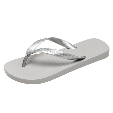 

Tangnade House Slippers for Women Fashion Couple Slippers Non-Slip Flip Flops Clip Toe Flat Botton Beach Slippers