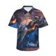 thumbnail image 1 of Balery Night Sky Turtle Camisas hawaianas de manga corta para hombre, camisas playeras de corte holgado, camisas de vacaciones con botones,X-Large, 1 of 7