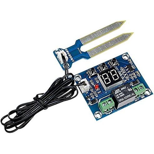 Sensor de humedad del suelo de 12v, controlador de humedad con pantalla Digital, módulo de sistema de riego automático Banban LingWen 9024715791795