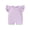 Purple, variant on Bslissey Baby Girls Summer Jumpsuit Shorts Fly Sleeve Solid Color One Piece Romper Infant Crew Neck Bodysuit Newborn Casual Clothes 3M 6M 12M 18M