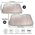 thumbnail image 2 of Goofa Glitter Light Pearl Printed Car Windshield Sunshade,Foldable Reflective Sun Visor,UV Protection Heat Blocker Sunshade,Car Cooling Accessory-Small, 2 of 7