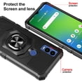 thumbnail image 3 of SPY CASE for Cricket Innovate E 5G Case w/Tempered Glass Screen Protector [Military Grade] Ring Car Mount Kickstand Shockproof Hard Phone Case - Black, 3 of 7