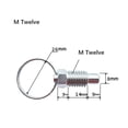 thumbnail image 1 of Spring Plungers Pull Ring Set Stainless Steel Pack Of 2 For Molds Cabinets, 1 of 5
