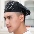 thumbnail image 2 of Gorra de cocinero de algodón Sunnimix para adultos, 2 of 8