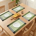 thumbnail image 3 of Placemats Set of 6 Plastic Placemats for Dining Table Decor Indoor Outdoor Washable Kitchen Table Mat Grass Green 17.7*11.8inch, 3 of 6