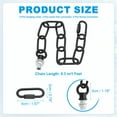 thumbnail image 2 of Uxcell 1 Ft Light Fixture Chain 2 Set Lighting Chain with Quick Link Connectors Up to 110 lbs Black, 2 of 6