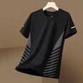 thumbnail image 6 of Qzwdhjm Mens Athletic Shirts Quick Dry Short Sleeve Tops Crewneck Cooling Lightweight Casual Tshirts Color Block Summer Tees for Workout, 6 of 8