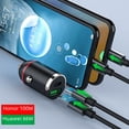 thumbnail image 4 of New car charger 100W super fast charge multi-function cigarette lighter Mini Hidden pull ring car charger, 4 of 6