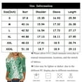 thumbnail image 4 of ReTeiv Womens Summer Tops Womens 3/4 Length Sleeve Tops Casual Button Down Summer Shirts Loose Fit Three Quarter Length Sleeve Blouse, 4 of 6