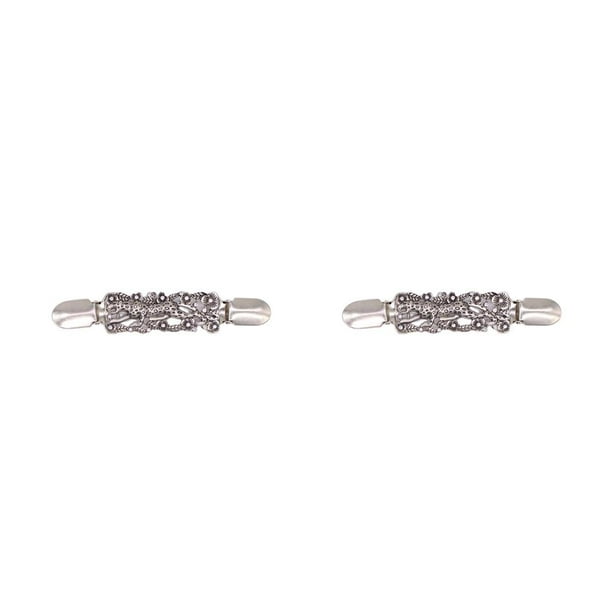 Sonducket Clip de bufanda de moda, broche de bufandas de animales plateados con diamantes de imitación, Clips de suéter plateados, accesorios Type1 NO1